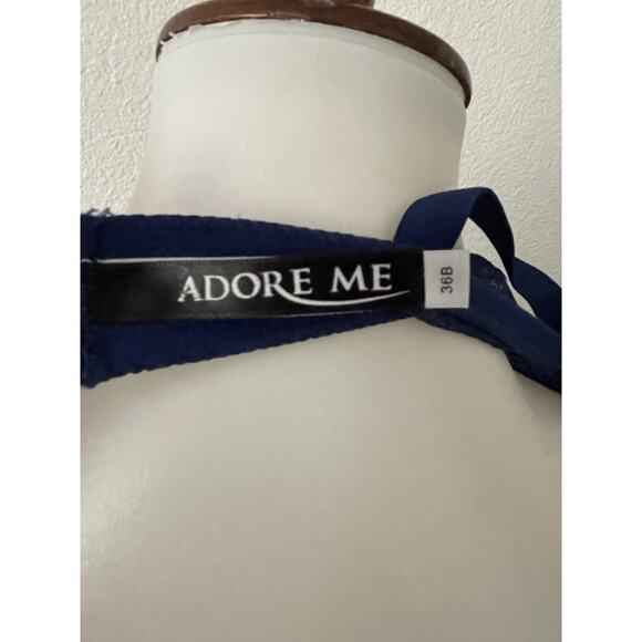 Adore Me Bra Push Up Embroidered Print Intimates Lingerie - Picture 11 of 12